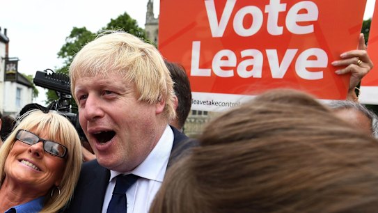The Brexit figurehead, former London mayor Boris Johnson.