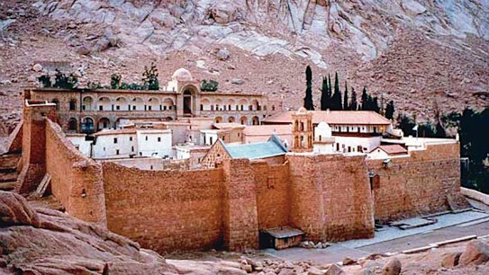 The UNESCO World Heritage-listed St Catherine's Monastery in Sinai, Egypt. 