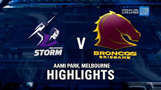 Melbourne Storm take on the Brisbane Broncos in Round 23 of the 2025 NRL Premiership at AAMI Park, Melbourne.