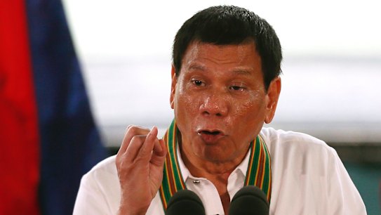 "Instead of helping us, the first to hit was the State Department," Rodrigo Duterte said.