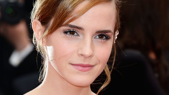 Emma Watson, who played Hermione Granger, in the Harry Potter films. Author Joanne Rowling named her books after Harry rather than Hermione despite Hermione almost always winning the day.