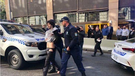 Photo of the alleged person who stabbed one woman at Hotel CBD in Clarence Street in Sydney.
August 13, 2019Â 
Mags King got permission fromÂ @kartiklad NO NEED TO CREDITÂ 

