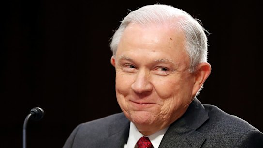 Attorney General Jeff Sessions at the hearing.