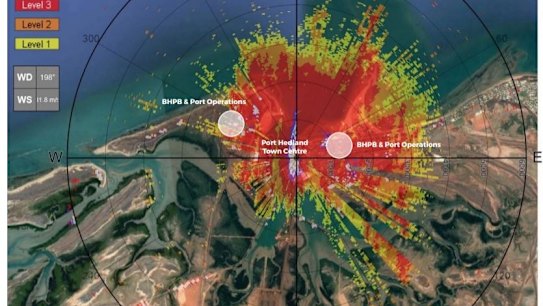 This dust level was recorded on March 7th.