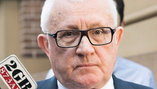 Ron Medich leaving King Street Court on Thursday. 