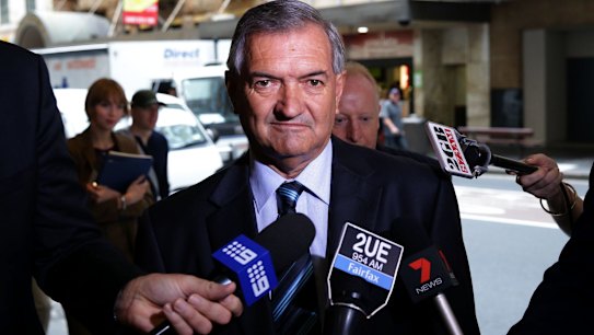 Former state Labor minister Tony Kelly arriving at ICAC