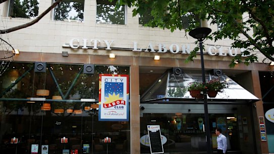 The City Labor Club in Canberra in 2014.