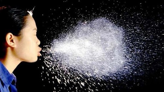 The advice to cover your mouth when you cough or sneeze has scientific backing at last.