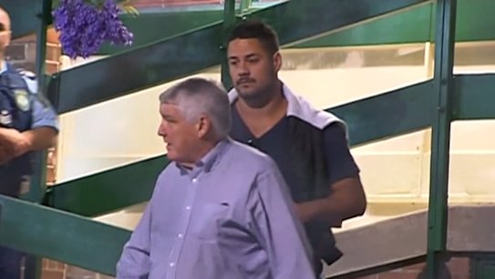 Former NRL star and convicted rapist Jarryd Hayne was jailed as chaotic scenes erupted outside court.
