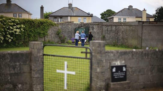 The site of a mass grave for babies who died in the Tuam mother and baby home, in Ireland.