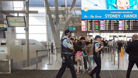 Security at all airports has been stepped up in light of the counter-terrorism operation.