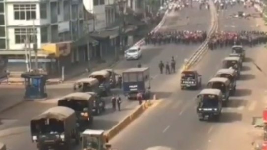 Myanmar security forces have open fire in the city of Bago, killing at least 80 protesters.