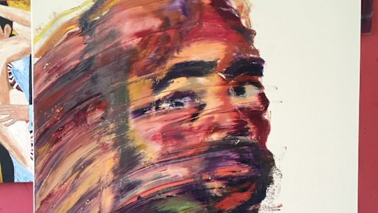 A self-portrait by Myuran Sukumaran.