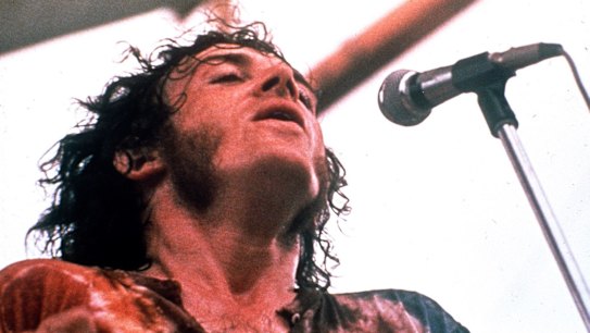 Joe Cocker performs at Woodstock.