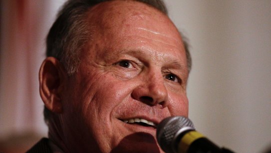 Former Alabama Chief Justice and US Senate candidate Roy Moore
