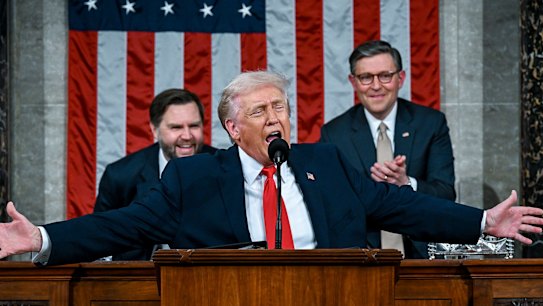 A defiant Trump said the United States has never been stronger and the best is yet to come, as Democrats heckled throughout the speech.