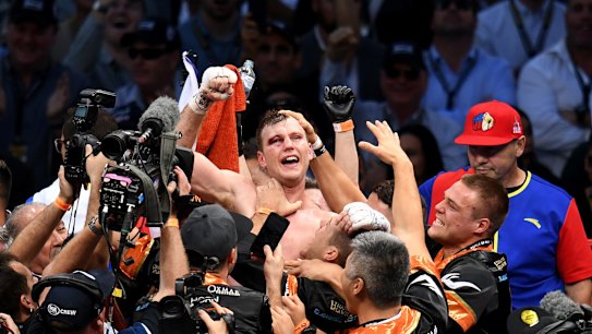 Champion: Jeff Horn beat Manny Pacquiao by unanimous decision in July.