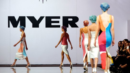 Betting on fashion: Myer has been adding new national and concession brands to its mix to boost foot traffic, and moved high-margin clothes into space vacated by DVDs and CDs.
