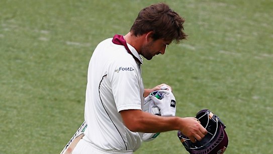 Tough run: Joe Burns has amassed just 18 runs in his last six first class knocks.