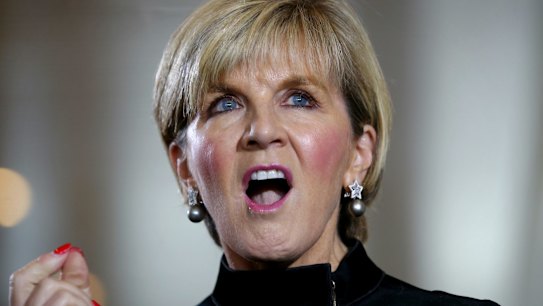 Julie Bishop said she would find it difficult to trust New Zealand if Labour were elected.