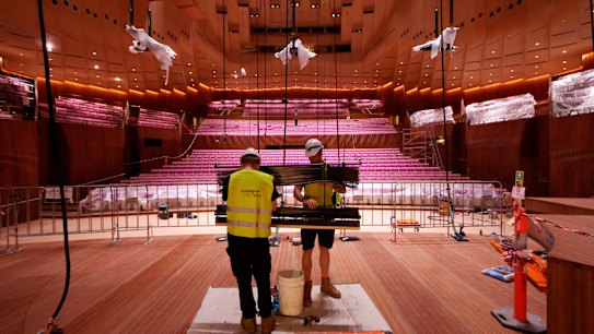 A look inside the Sydney Opera House as it prepares to unveil the result its historic $275 million of upgrade. Video by Tom Compagnoni and Billie Elder.