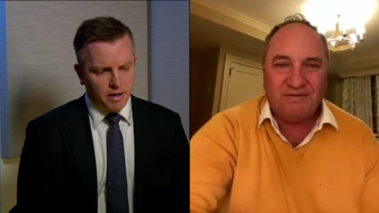 9News politics reporter Jonathan Kearsley spoke to Deputy Prime Minister Barnaby Joyce from his hotel room in the US after he tested positive for COVID-19.