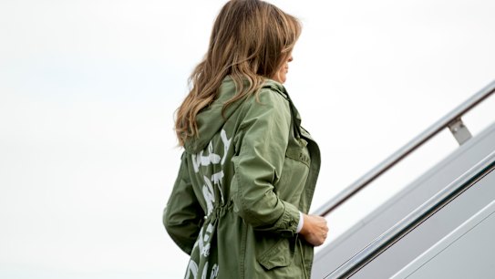 Clothing company sells its take on Melania's jacket