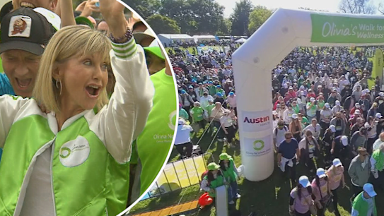 Thousands of people have joined a Melbourne institution, the Olivia Newton-John Walk for Wellness.