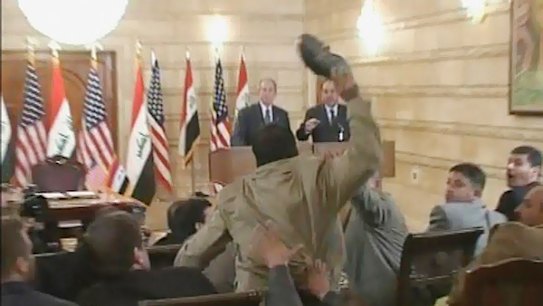 George Bush's shoe-thrower seeks a say in Iraq's fractious politics