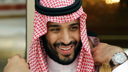 Mohammed bin Salman in Riyadh last month.