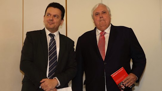 Questions for the AFP: Senator Nick Xenophon and Clive Palmer.