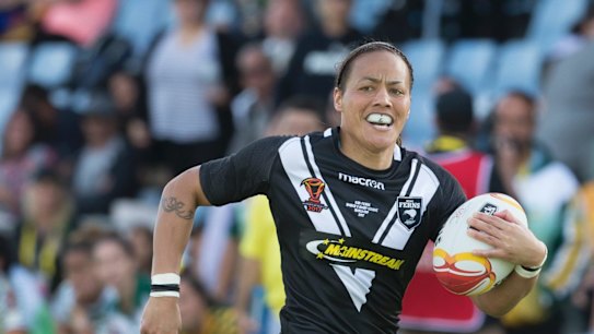 New Zealand's try-scoring superstar Honey Hireme.