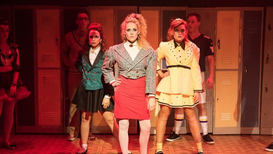 The Heathers and their quarterback squeezes help keep the musical punchy and invigorating.