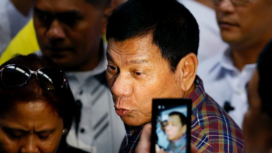 Philippine President Rodrigo Duterte.