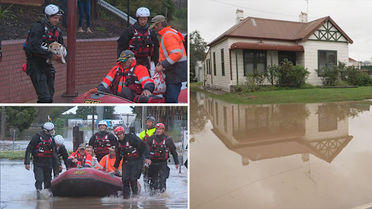 Rescues are underway in Seymour as the Goulburn River rises above a high-water record set in 1974.