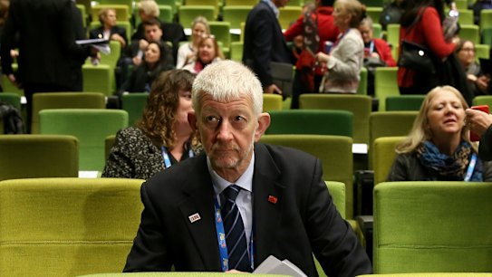 Joe de Bruyn, president of the SDA. He presided over many of the controversial wage deals with big business