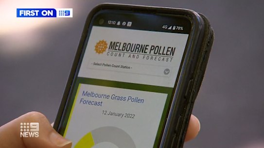 Breakthrough technology is giving Melbourne hay fever sufferers never-before-seen data to help manage their allergies.