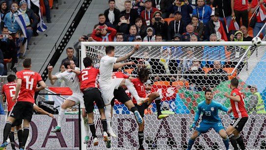 Uruguay beat Egypt with goal at the death