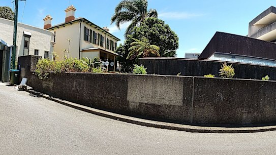The Victorian Bidura House on the left with the remand centre on the right.