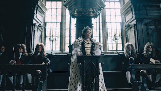 Olivia Colman in a scene from the The Favourite, which will resonate with many people on a personal level. 