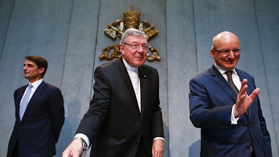 Appointed by Pope Francis to go through the Vatican's accounts: Cardinal George Pell.