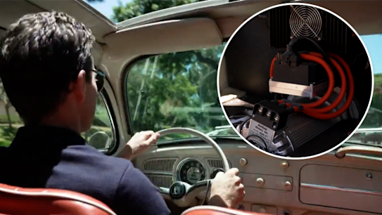 With petrol prices soaring everywhere, electric car conversions are taking off in California.