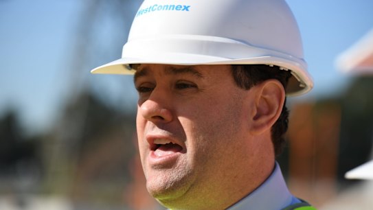 Minister for WestConnex Stuart Ayres says the fall in M4 traffic is consistent with forecasts.