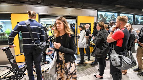 Sydney's train network is under strain from a fast-growing population.