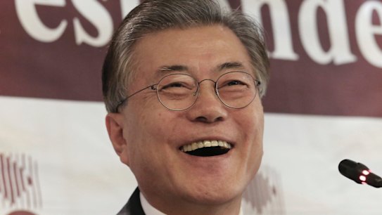 South Korean presidential contender Moon Jae-in in December.