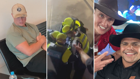 NRL stars Jack Wighton and Latrell Mitchell arrested after an alleged altercation outside a Canberra nightclub.