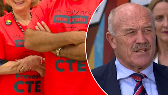 The federal government has pledged $12.5 million to CTE support after a campaign spearheaded by rugby league legend Wally Lewis.