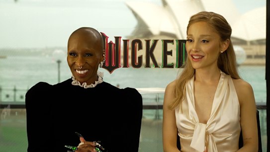Ariana Grande and Cynthia Ervio discuss Wicked's political message and why the musical isn’t just for ‘little girls’.