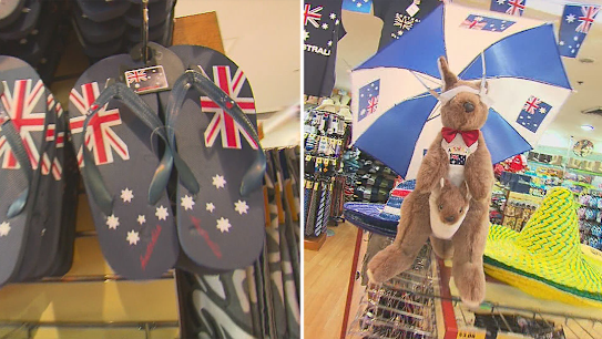 Political storm grows after second supermarket axes Australia Day merchandise.