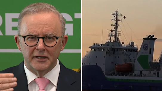 Prime Minister Anthony Albanese has said he'd "prefer it" if a Chinese research vessel wasn't sailing through Australian waters.